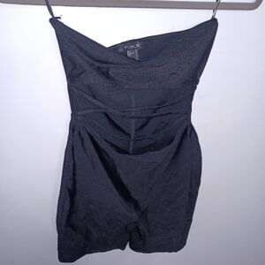 Strapless Nylon/Spandex 1 Piece Short Outfit W Sz Small